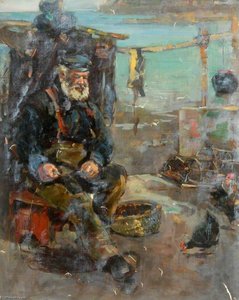 Fisherman and Hens