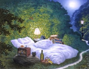 Messages Of The Forest On A Moonlit Night — Jacek Yerka