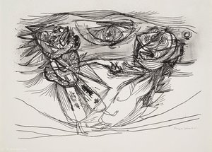 Untitled From 8 Lithografier — Asger Jorn