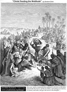 Christ Feeding The Multitude — Paul Gustave Doré