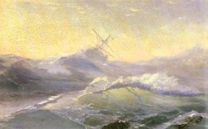 Bracing The Waves — Ivan Konstantinovich Aivazovsky