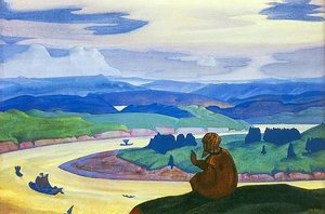 Procopius The Righteous Praying — Nicholas Roerich