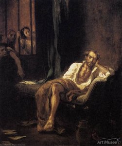 Eugene Tasso In The Madhouse — Eugène Delacroix