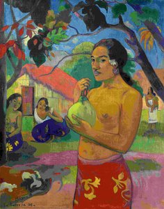 Woman Holding A Fruit — Eugène Henri Paul Gauguin, Post-impressionism
