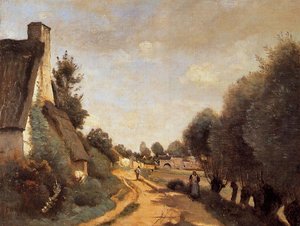 Eine Straße Bei Arras — Jean-baptiste-camille Corot