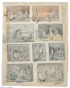 Nine Studies Of Figures In Landscapes — Henry Moore