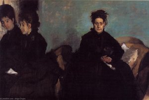 The Duchess De Montejasi And Her Daughters Elena And Camilla — Edgar Degas, Impressionism