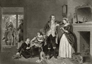 George Washington's First Interview With Mrs Custis — Alonzo Chappel