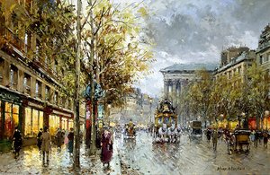 Boulevard De La Madeleine — Antoine Blanchard (marcel Masson), Impressionism