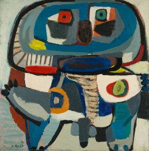 Square Man, Karel Appel, 1951 — Karel Appel