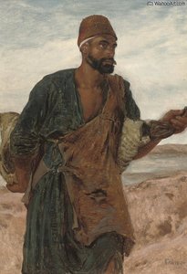 A Bedouin Hunter — Frederick Goodall