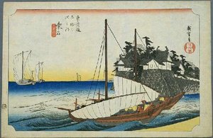 42nd Station, Kuwana — Ando Hiroshige