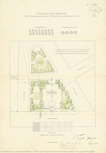Plan for the construction of the Secession, design of the surrounding space