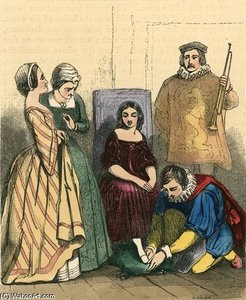 Cinderella Fitting On The Glass Slipper — John Absolon