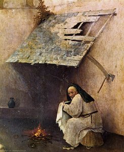 St Peter Mit Dem Förderer (detail) — Hieronymus Bosch