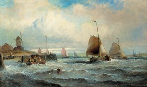 Dutch Barges On The Medway On A Blustery Day — William A. Thornley (thornbery)