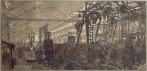 Usine De Fabrication D'armement À Lyon La Forge Usine De Fabrication D'armement La Forge (autre Titre) — Jean-édouard Vuillard
