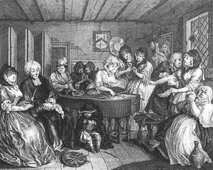 A Harlot's Progress, Plate 6 Von 6 — William Hogarth