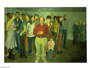 Portraits At A Party — Raphael Soyer