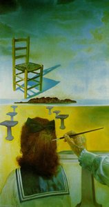 Der Stuhl (stereoskopisches Werk, Rechtes Element), 1975 — Salvador Dalí, Surrealismus