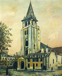St. Germain Church — Maurice Utrillo, Post-impressionism