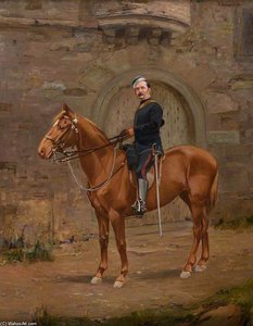 A Volunteer Officer On Horseback