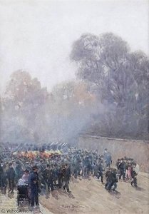 Marching Band And Crowd — Rose Maynard Barton