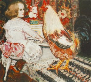 Zuzu With Cock — István Csók
