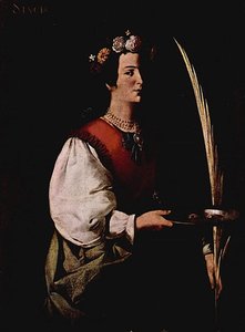 Santa Lucia — Francisco De Zurbarán, Baroque
