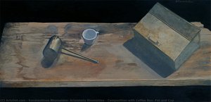 Composition with Coffee Box, Pot and Cup