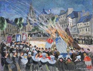 Feu de joie à Guingamp