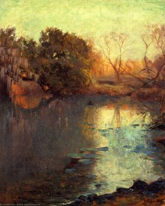 On The San Antonio River — Robert Julian Onderdonk, Impressionism