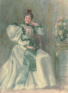 An Old Fashioned Figure — Julian Alden Weir
