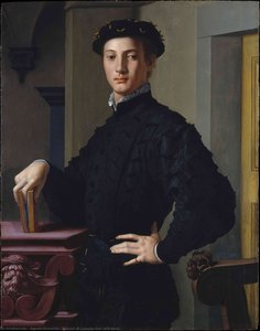 Portrait Of A Young Man With Book — Ањоло Бронзино