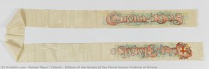 Ribbon Of The Queen Of The Floral Games Festival Of Girona — Rafael Masó I Valentí
