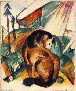 Sitting Horse — Franz Marc