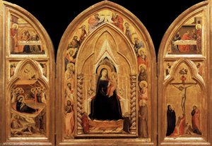 Triptychon (innenseite) — Taddeo Gaddi