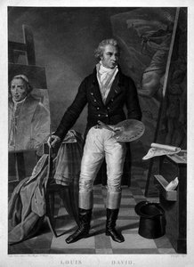 Jacques Louis David In His Workshop — Jacques-louis David, Neo-classicism