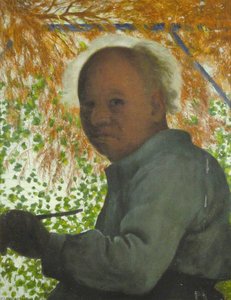 Self Portrait With A Green Brush — Arthur Segal