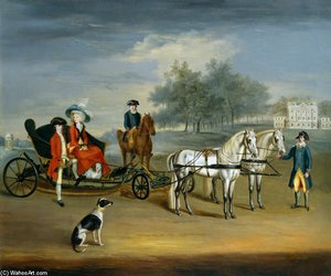 Edward Stratford, 2nd Earl Of Aldborough, And His Wife, Anne Elizabeth, In The Grounds Of Stratford — Francis Sartorius Ii (john Francis Sartorius)