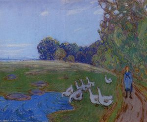 Goose Girl — Alfred Sisley