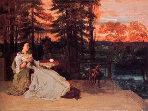 Die Dame Von Frankfurt — Gustave Courbet, Realist Painting