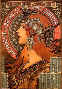 Savonnerie De Bagnolet — Alphonse Maria Mucha, Art Nouveau