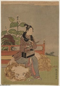 Young Man As The Bodhisattva Monju — Suzuki Harunobu