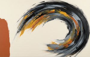 Centrifugal Motion In Ochre And Charcoal: A Monumental Study Of Kinetic Grace — Christian Noiret