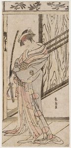 El Actor Segawa Kikunojô Iii Como Mujer De Una Familia Samurai — Katsushika Hokusai