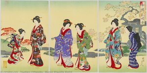 Woman Etiquette Sketch — Toyohara Chikanobu