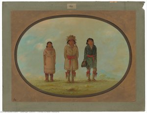 Three Creek Indians — George Catlin