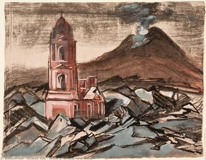 Miracle At Paricutan Verso Sketch — Elizabeth Olds