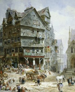 The High Street From The West Bow, Edinburgh -